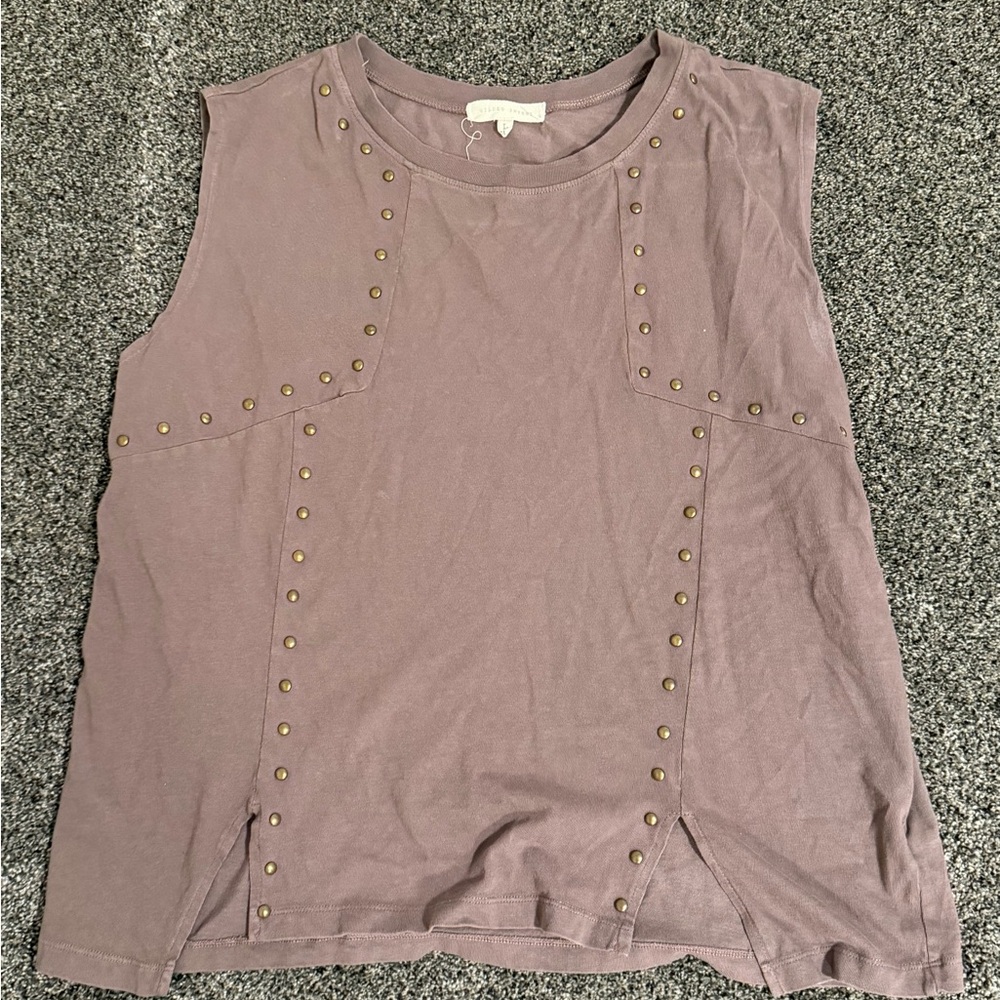 Studded Mauve Boyfriend fit Top size L